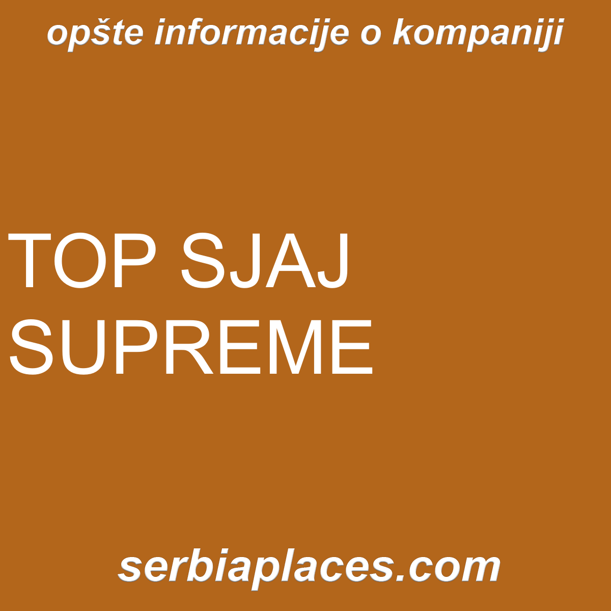 TOP SJAJ SUPREME