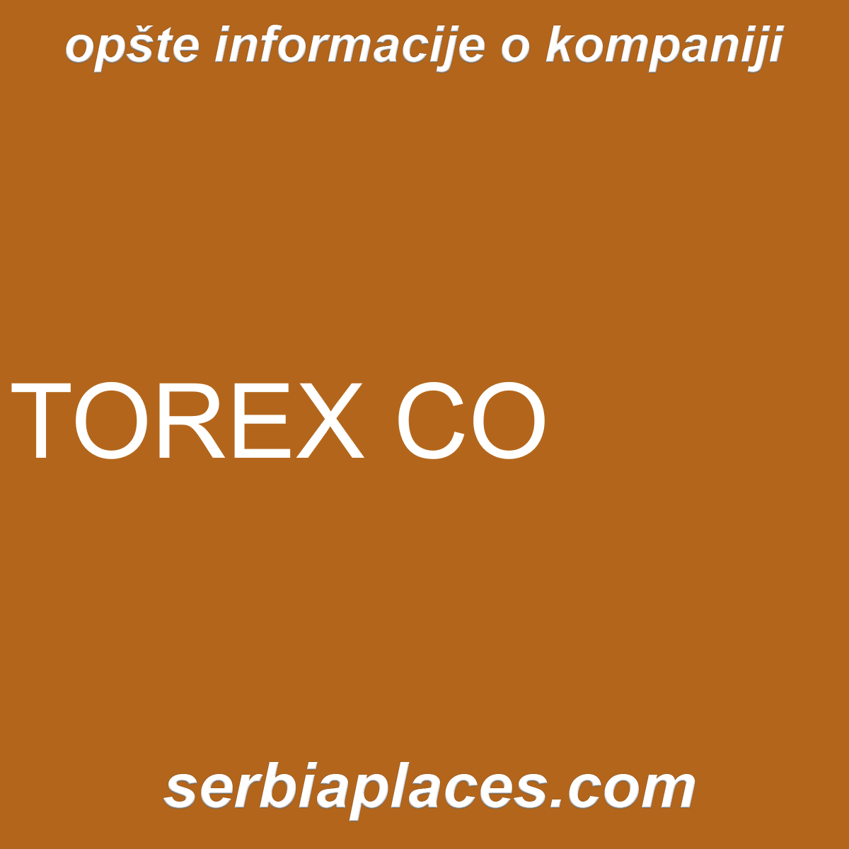 TOREX CO