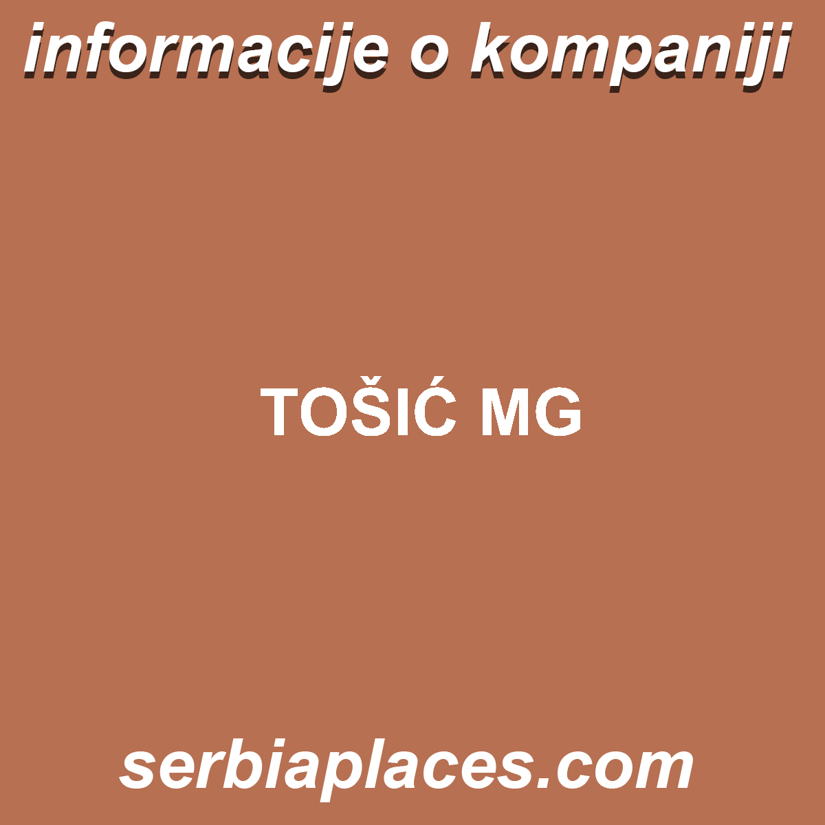 TOŠIĆ MG