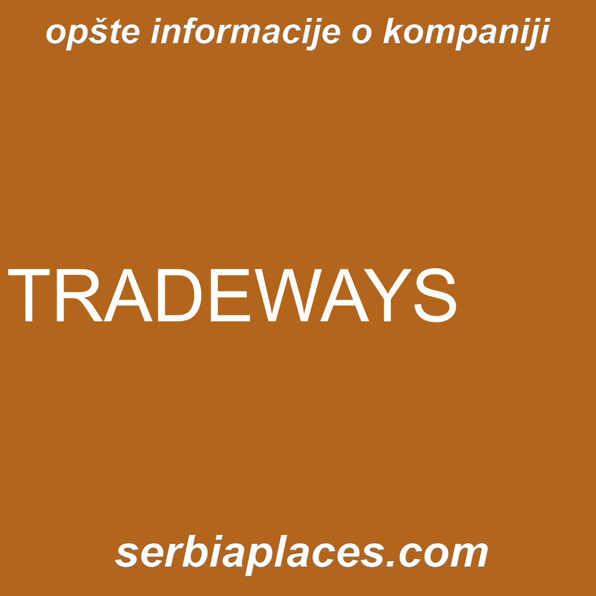 TRADEWAYS