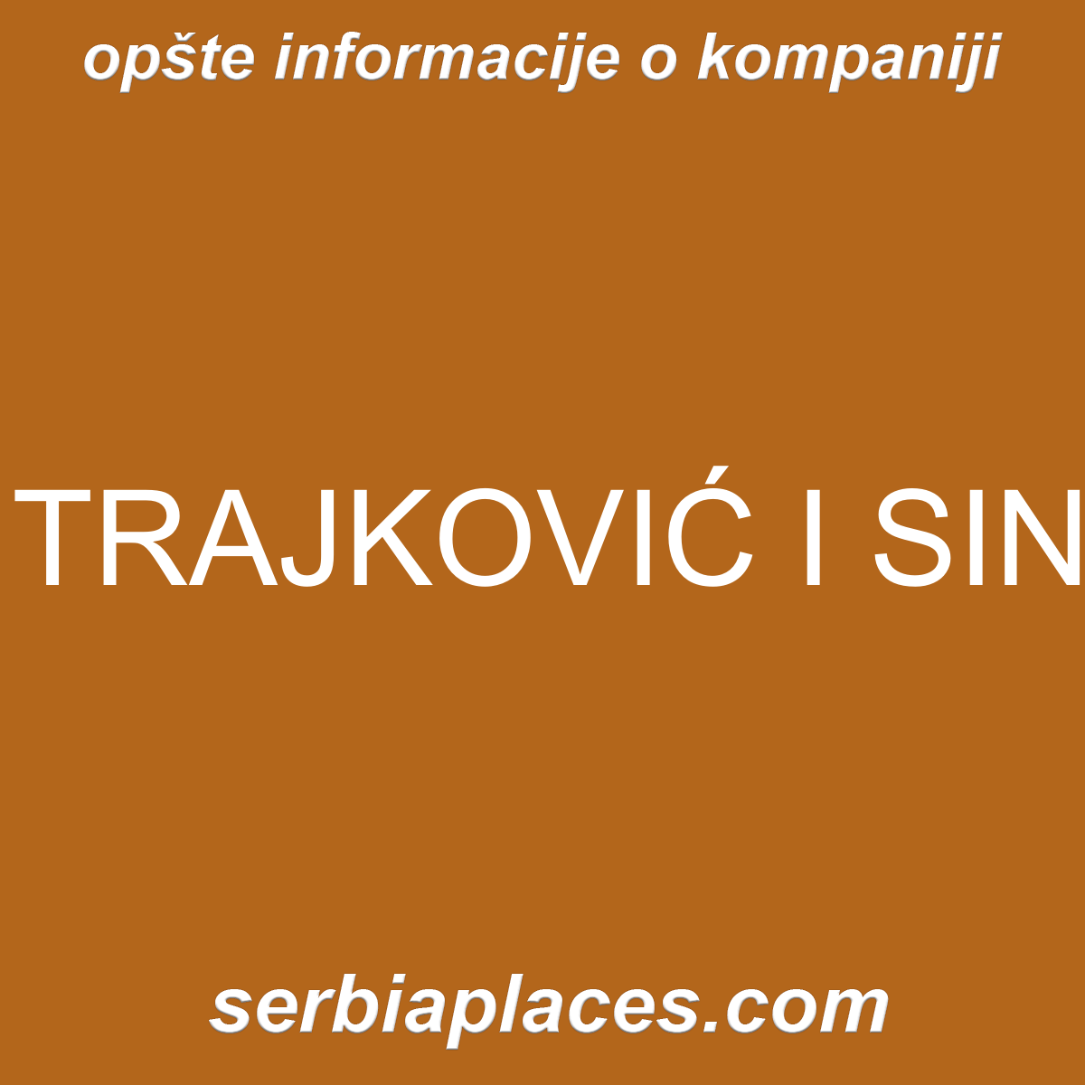 TRAJKOVIĆ I SIN
