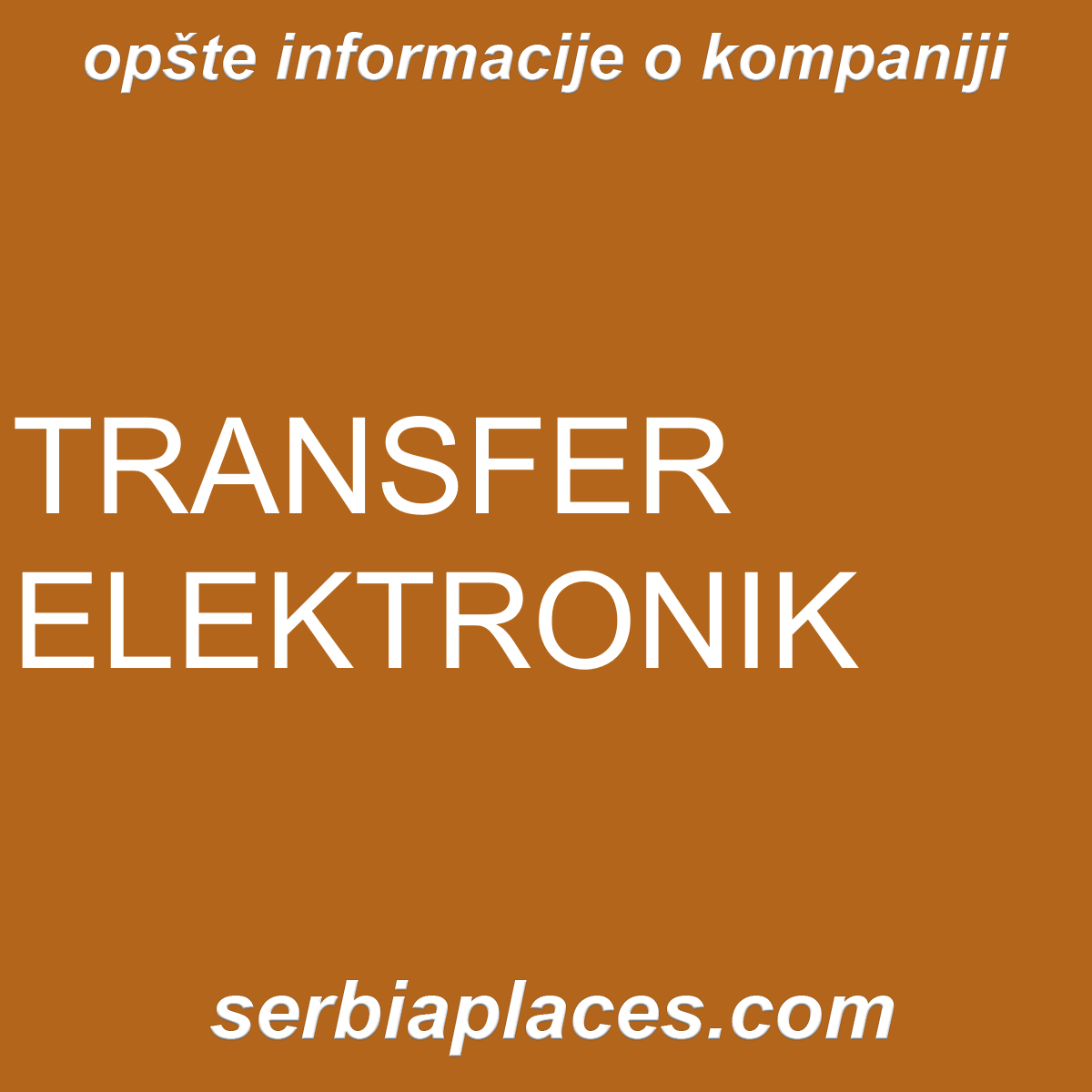 TRANSFER ELEKTRONIK