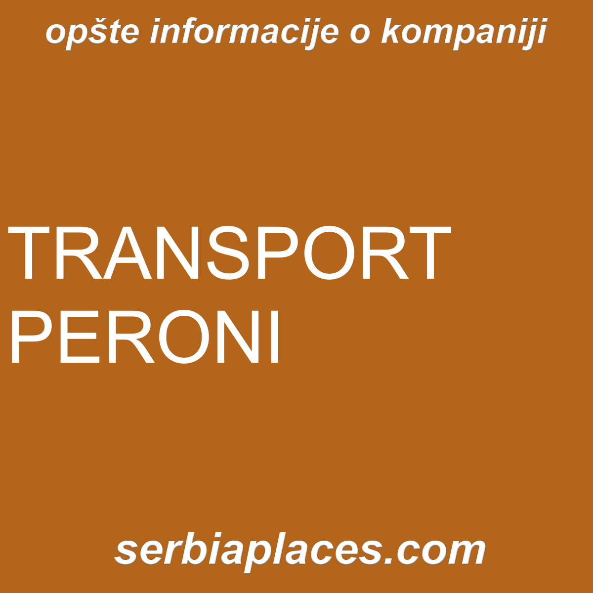 TRANSPORT PERONI