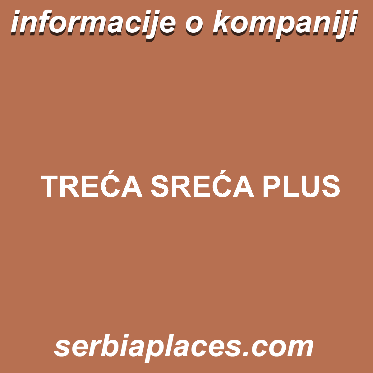 TREĆA SREĆA PLUS