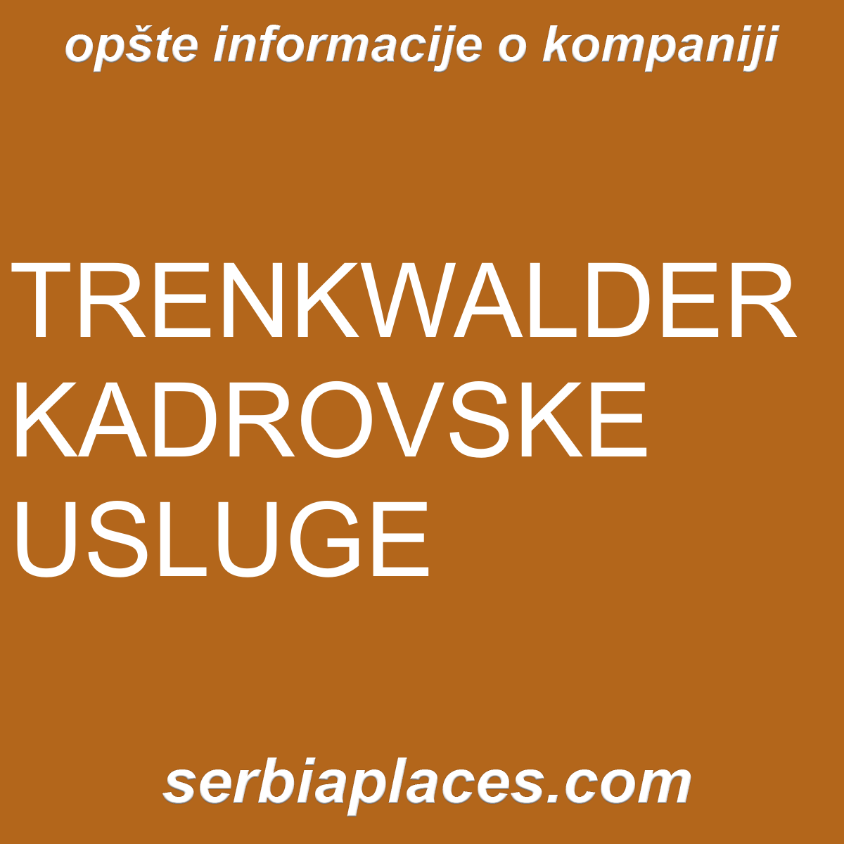 TRENKWALDER KADROVSKE USLUGE