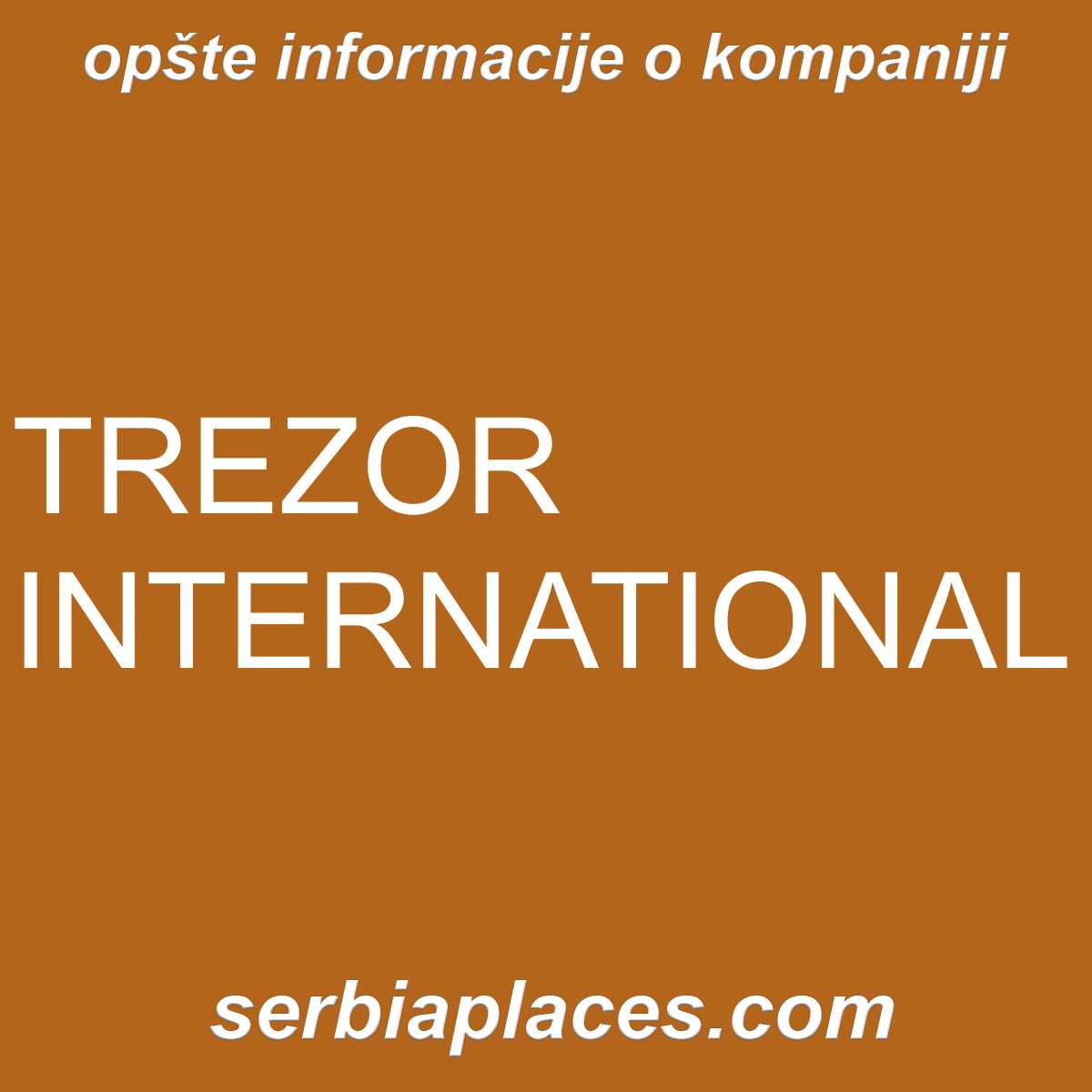 TREZOR INTERNATIONAL