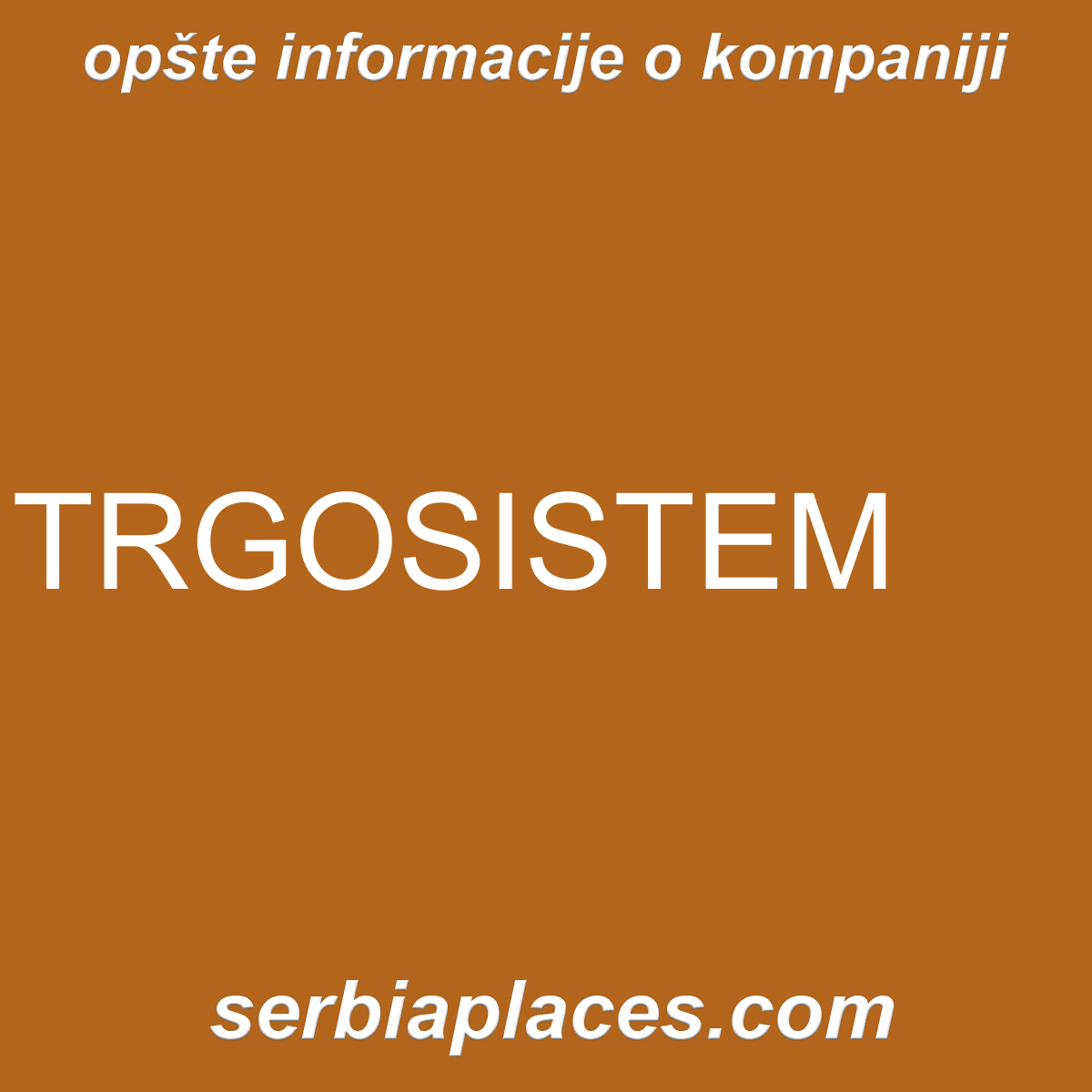 TRGOSISTEM