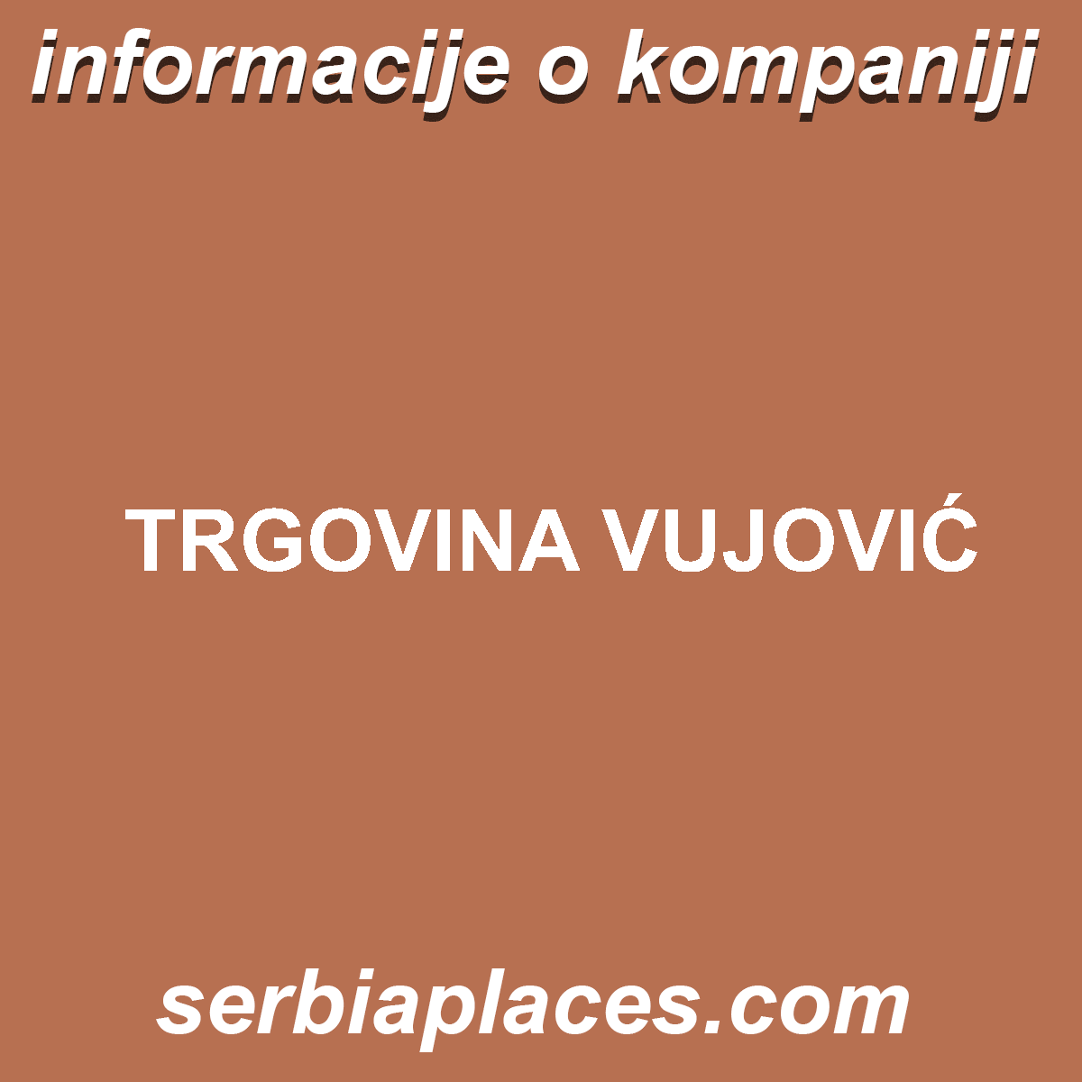 TRGOVINA VUJOVIĆ