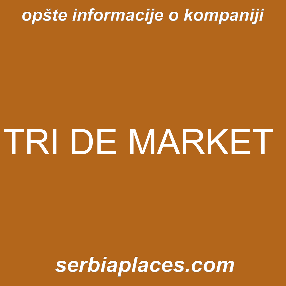 TRI DE MARKET