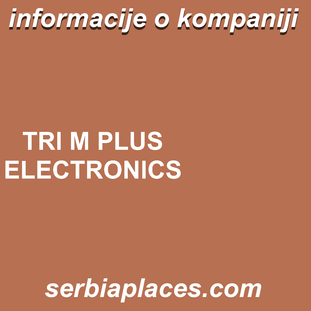 TRI M PLUS ELECTRONICS