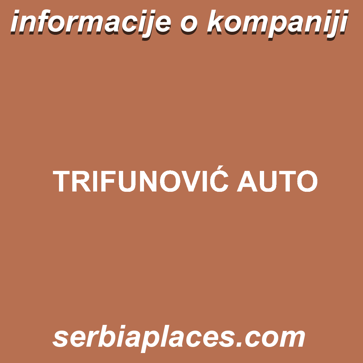TRIFUNOVIĆ AUTO