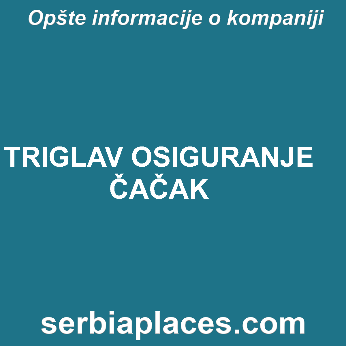 TRIGLAV OSIGURANJE ČAČAK