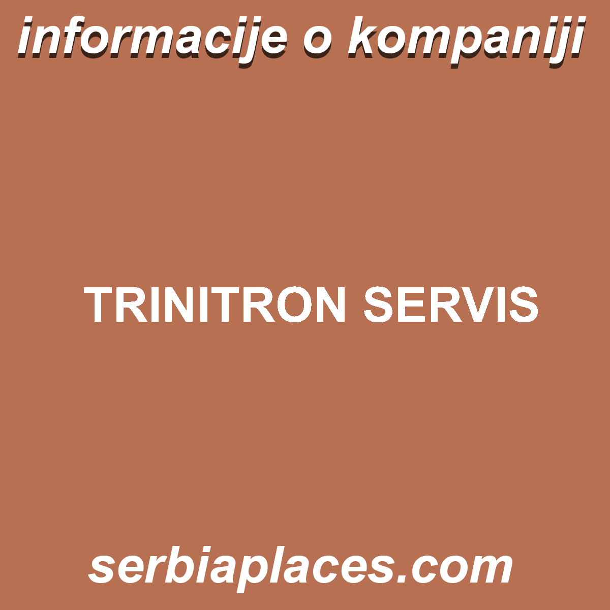 TRINITRON SERVIS