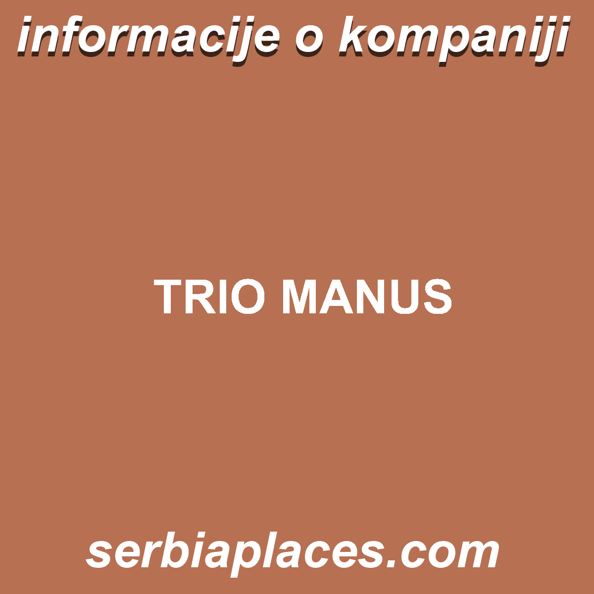 TRIO MANUS