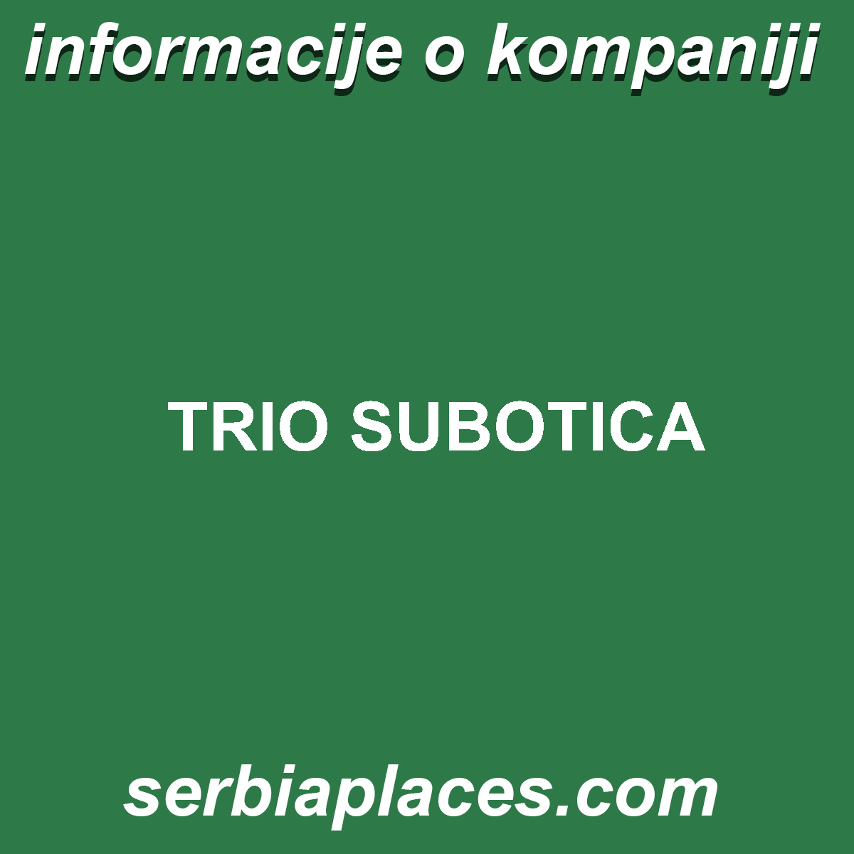TRIO SUBOTICA