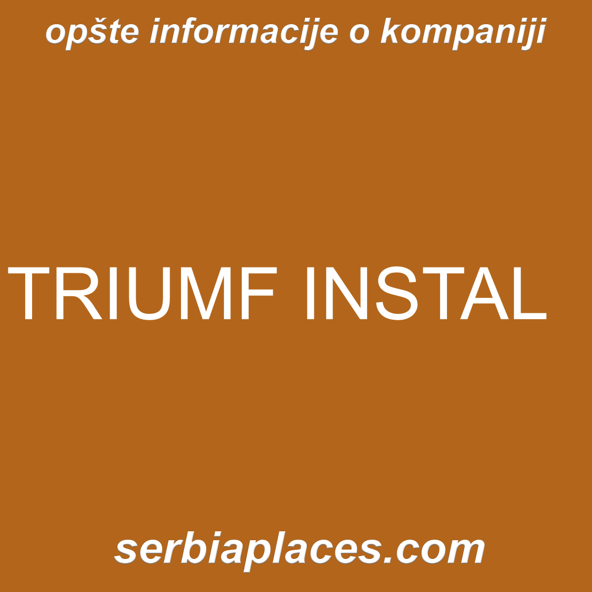 TRIUMF INSTAL