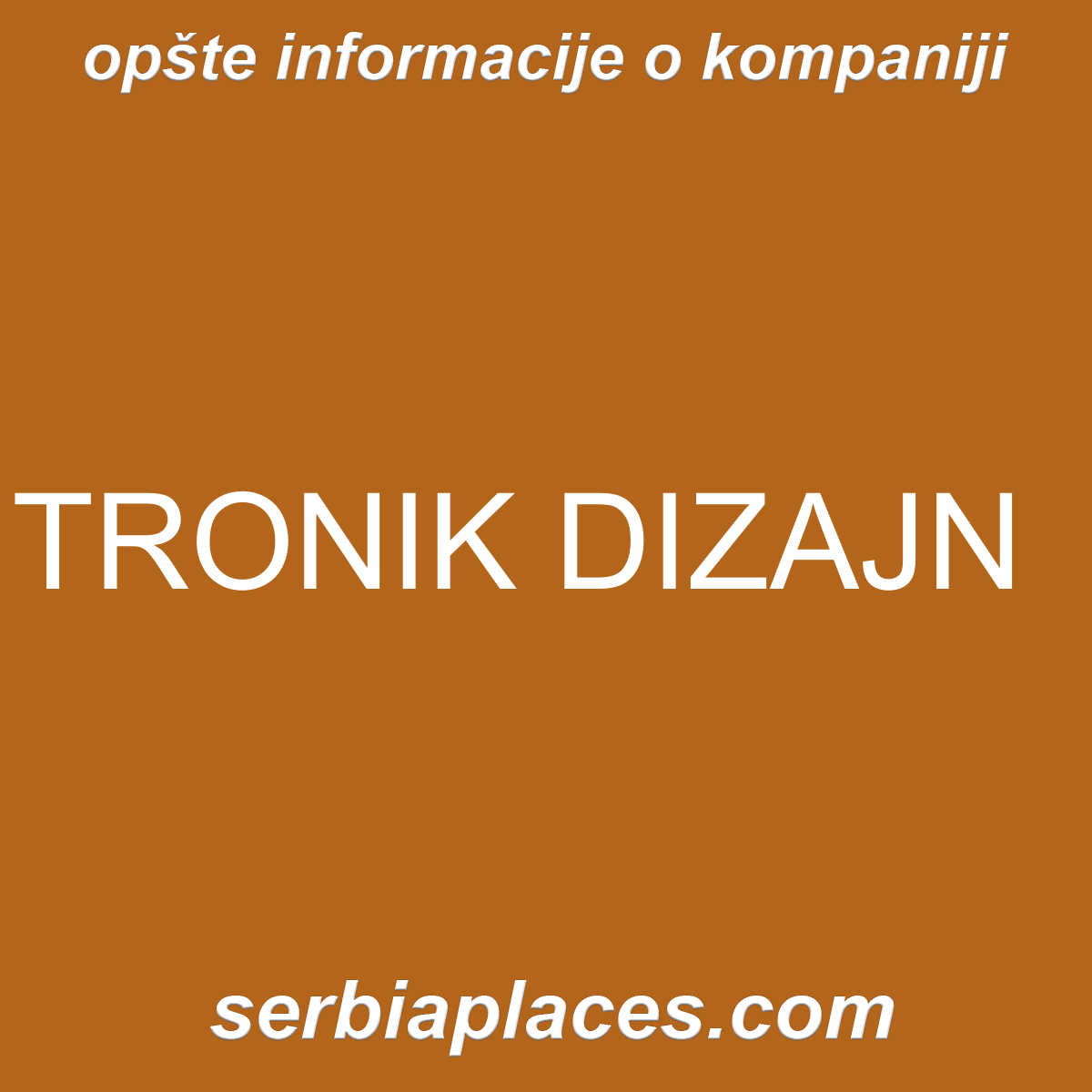 TRONIK DIZAJN