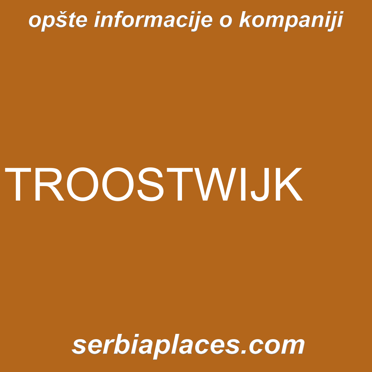 TROOSTWIJK