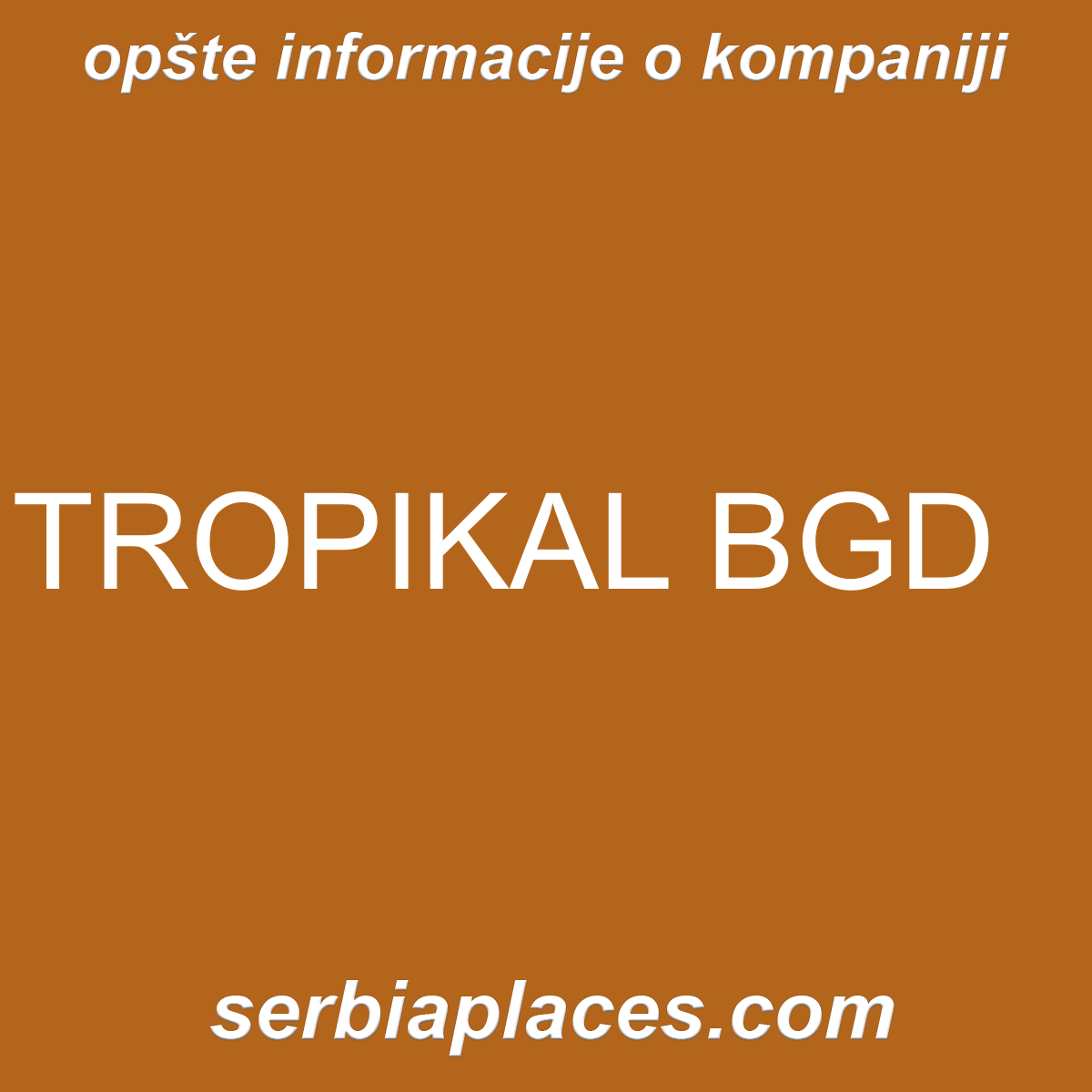 TROPIKAL BGD