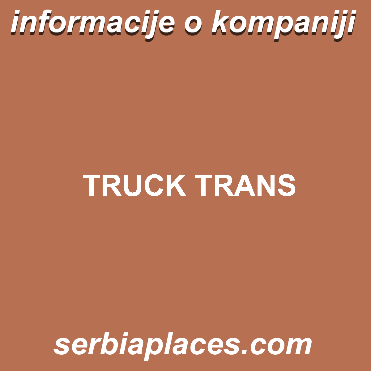 TRUCK TRANS