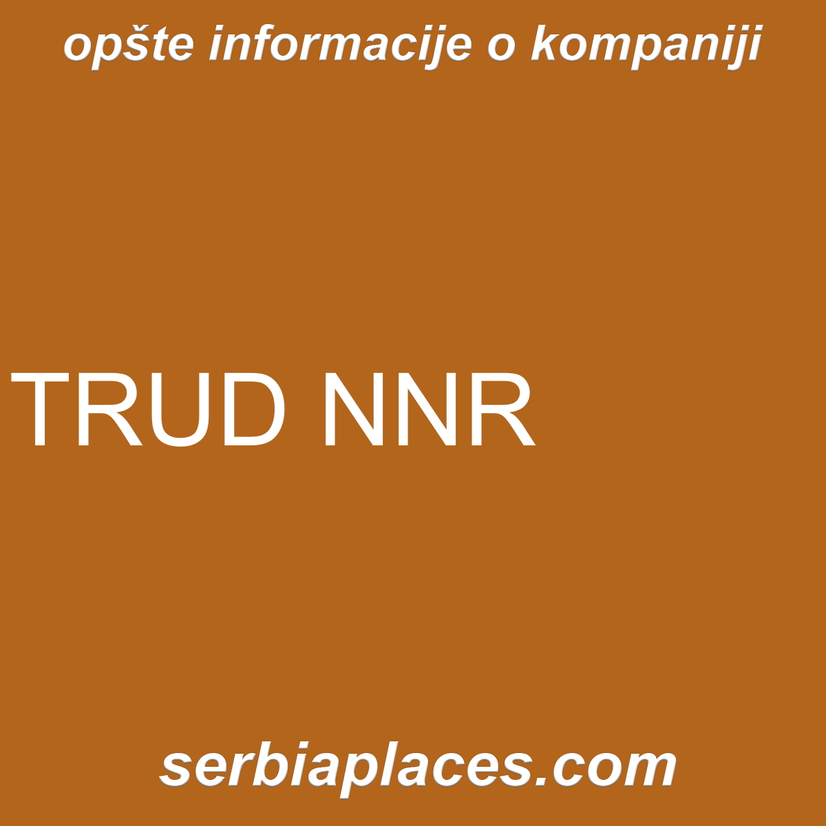TRUD NNR