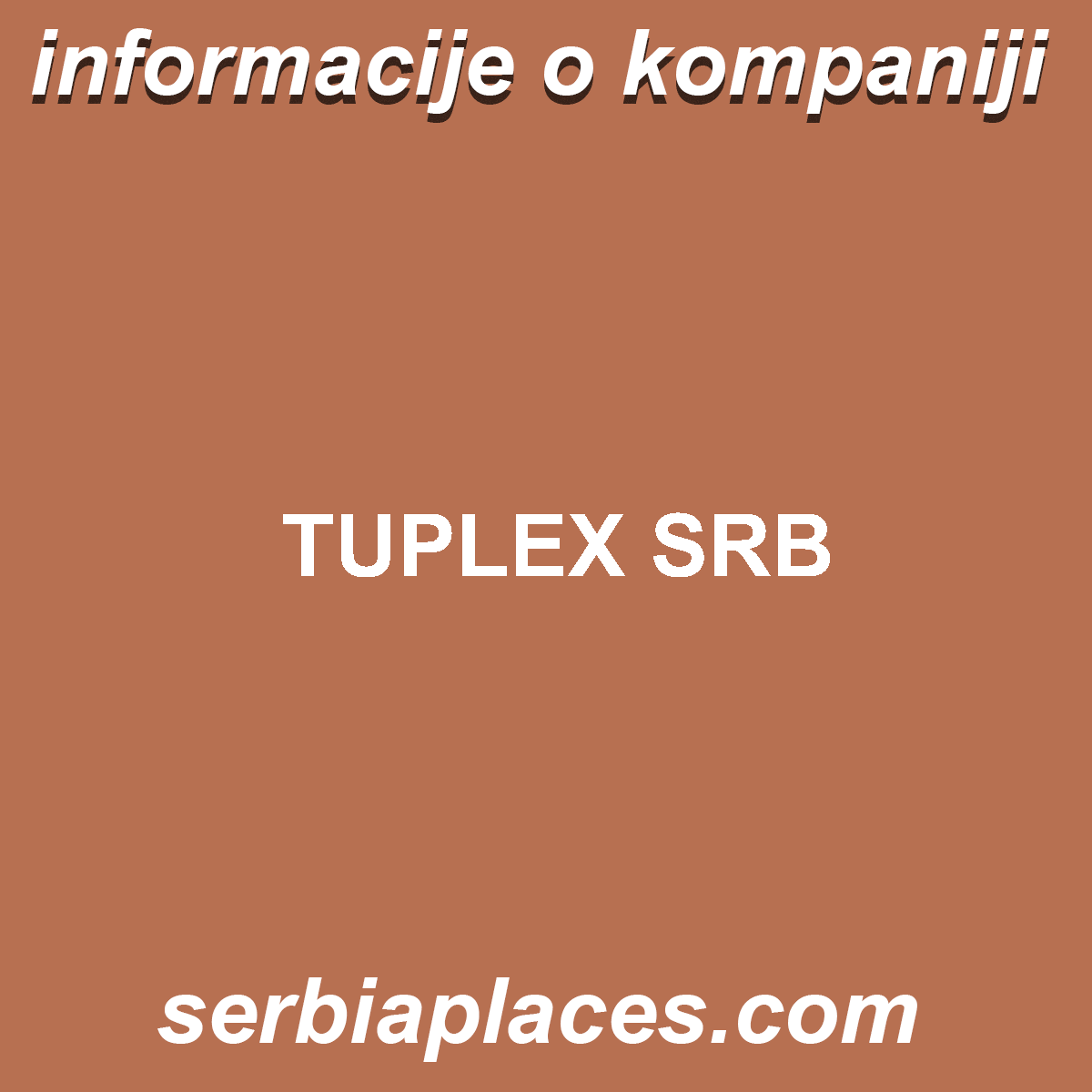 TUPLEX SRB