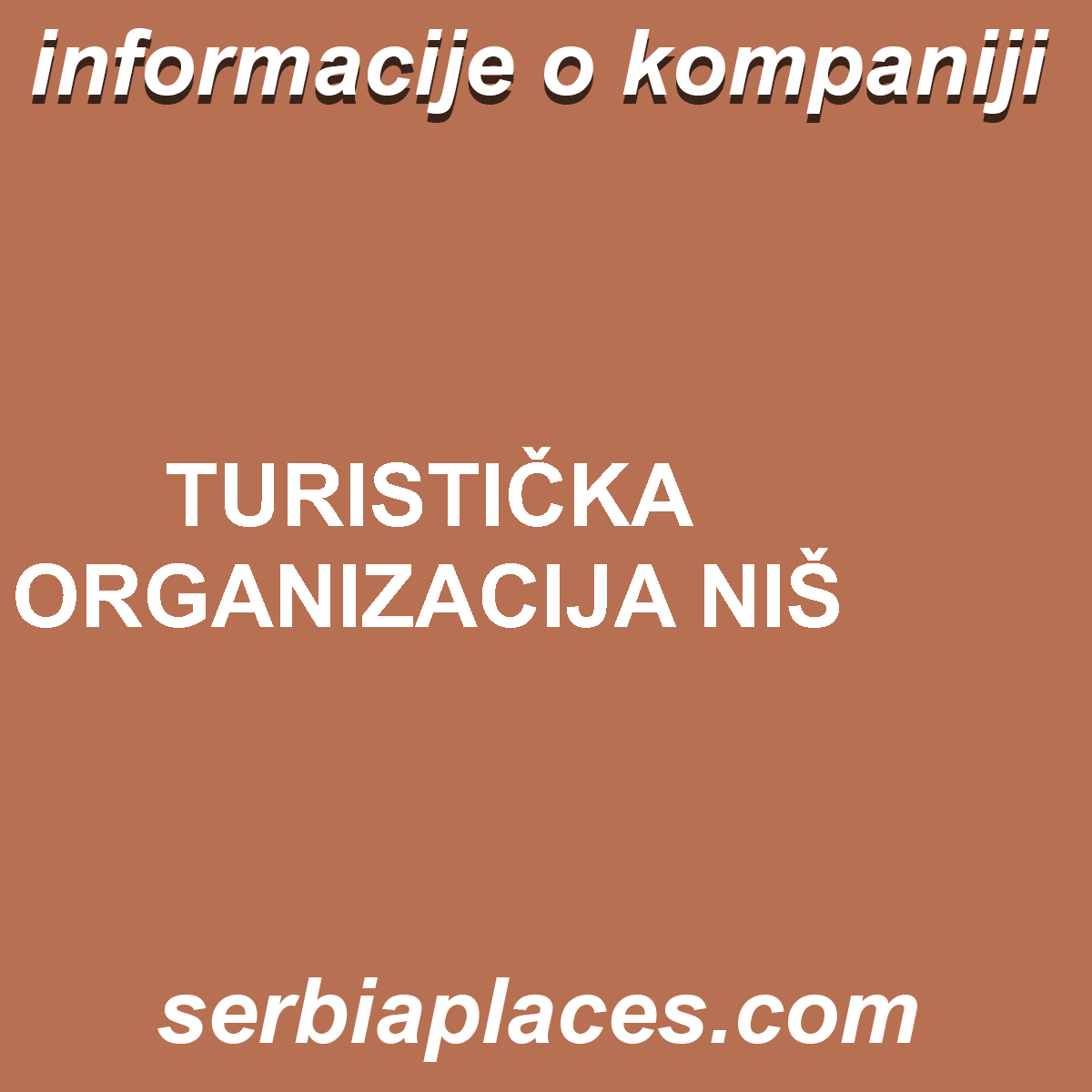 TURISTIČKA ORGANIZACIJA NIŠ