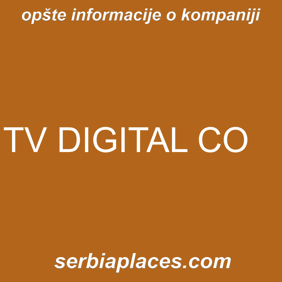 TV DIGITAL CO