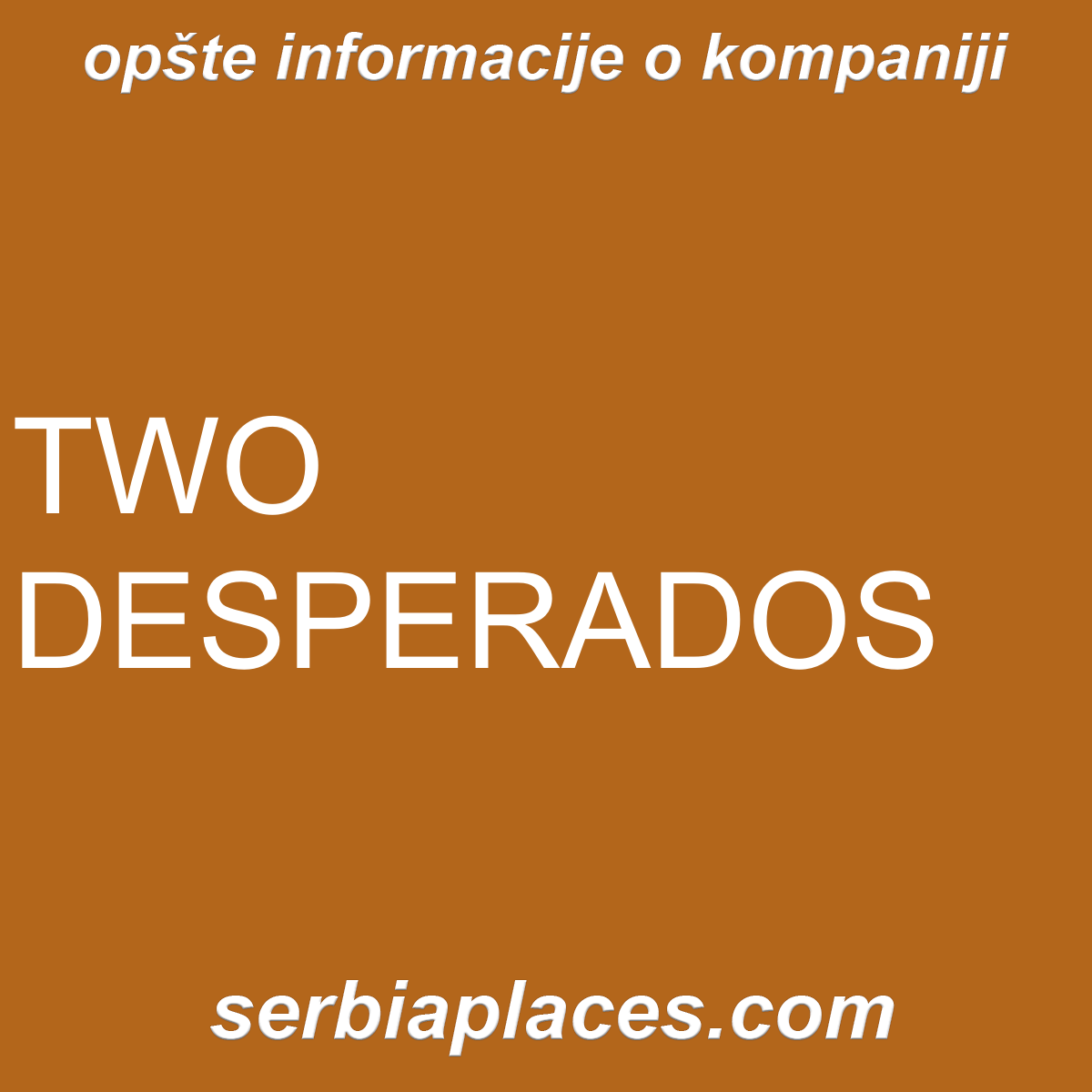 TWO DESPERADOS