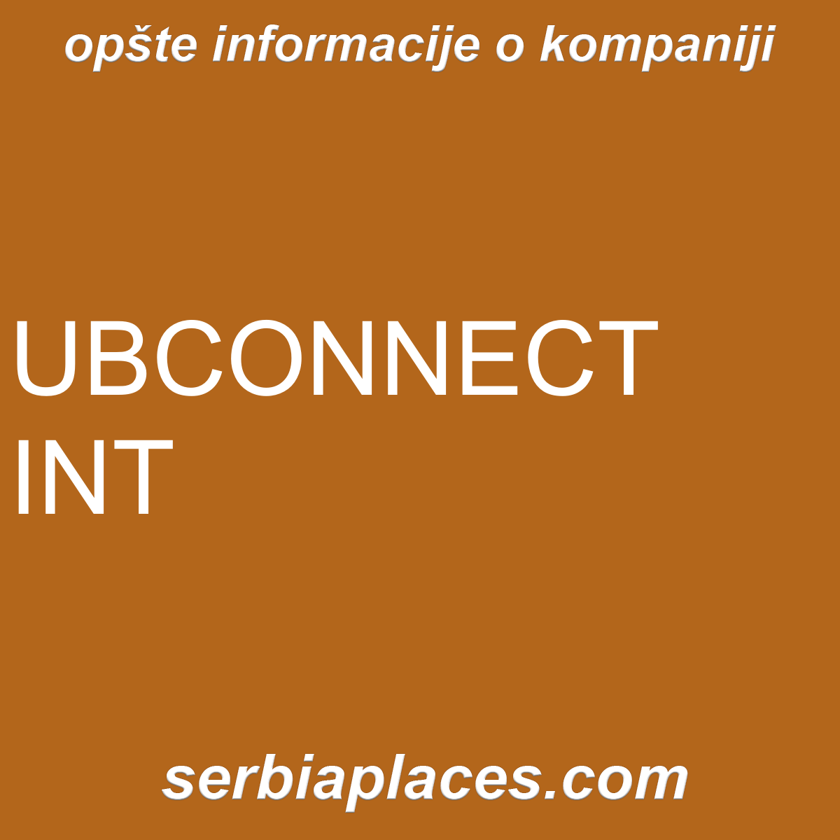 UBCONNECT INT