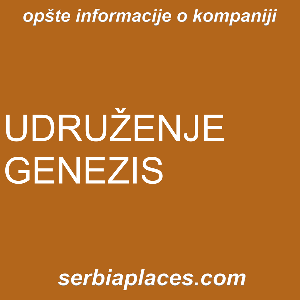 UDRUŽENJE GENEZIS