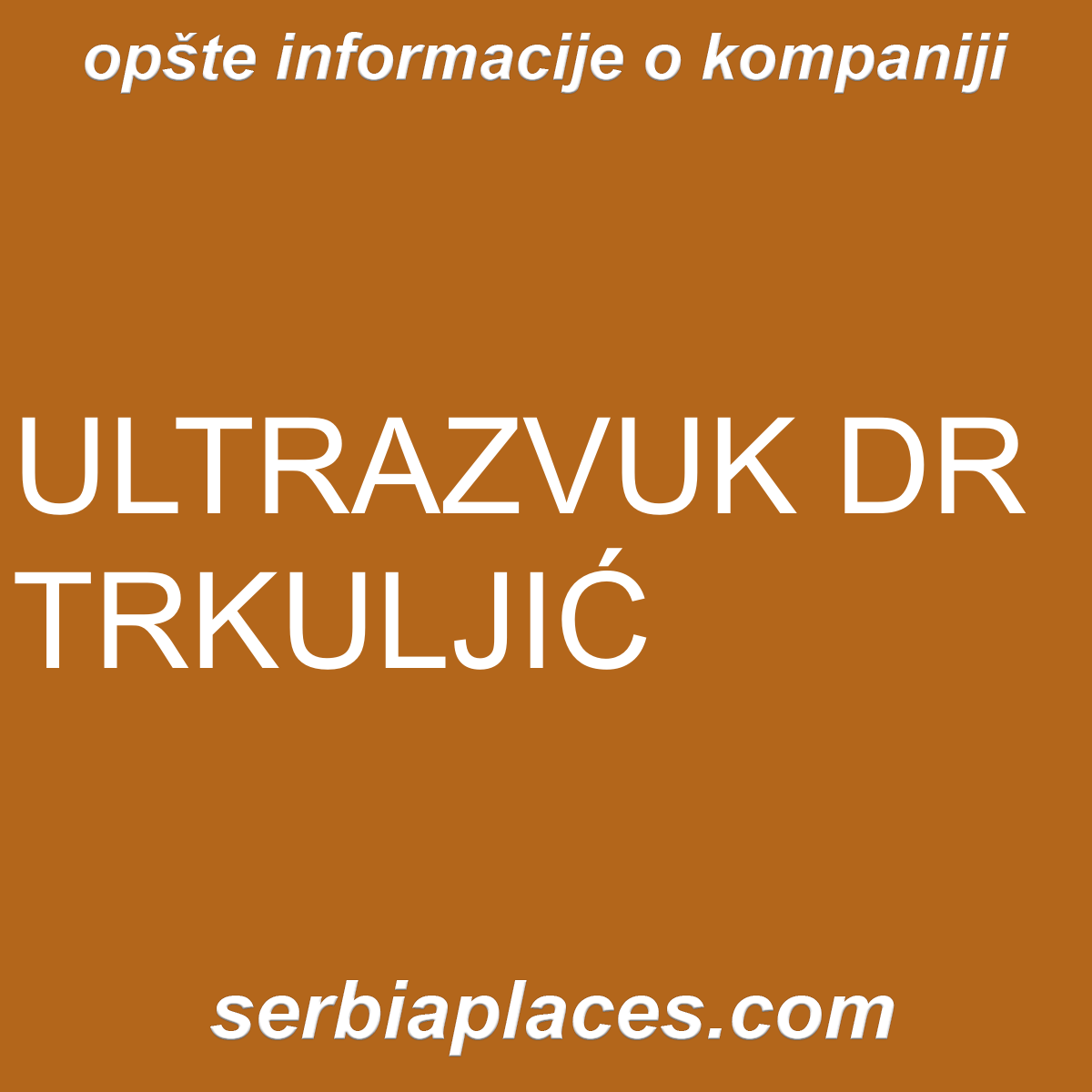 ULTRAZVUK DR TRKULJIĆ
