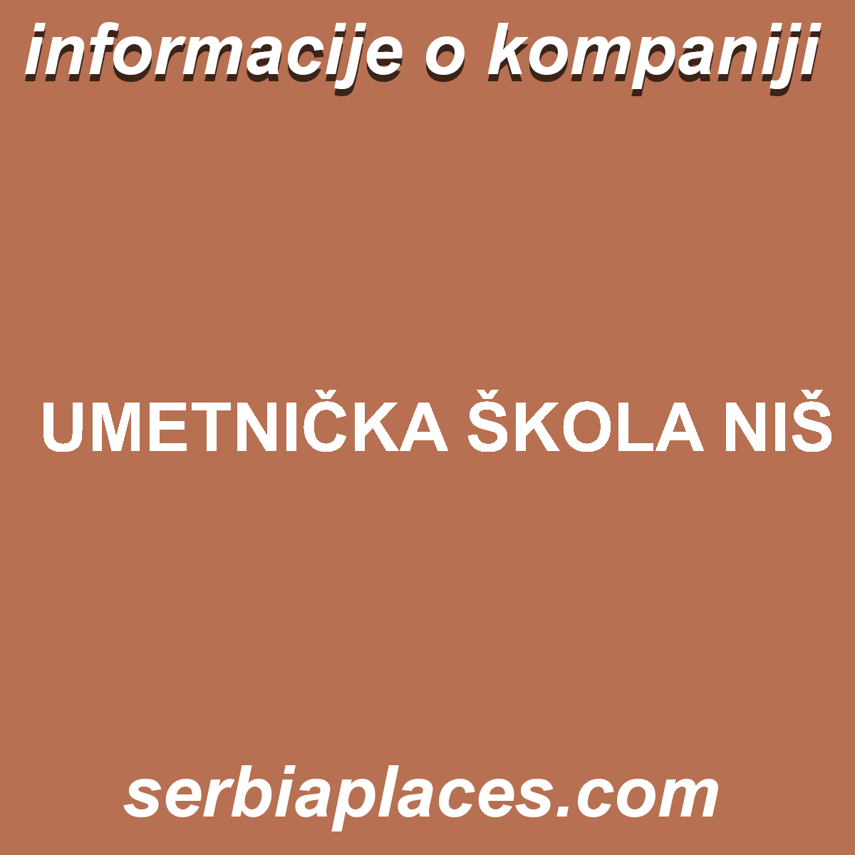 UMETNIČKA ŠKOLA NIŠ