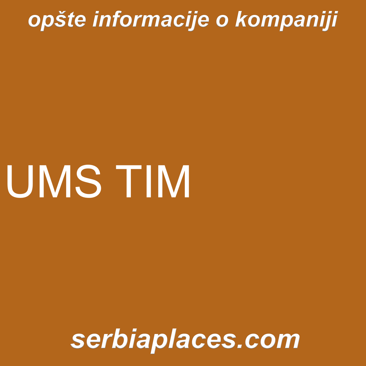 UMS TIM