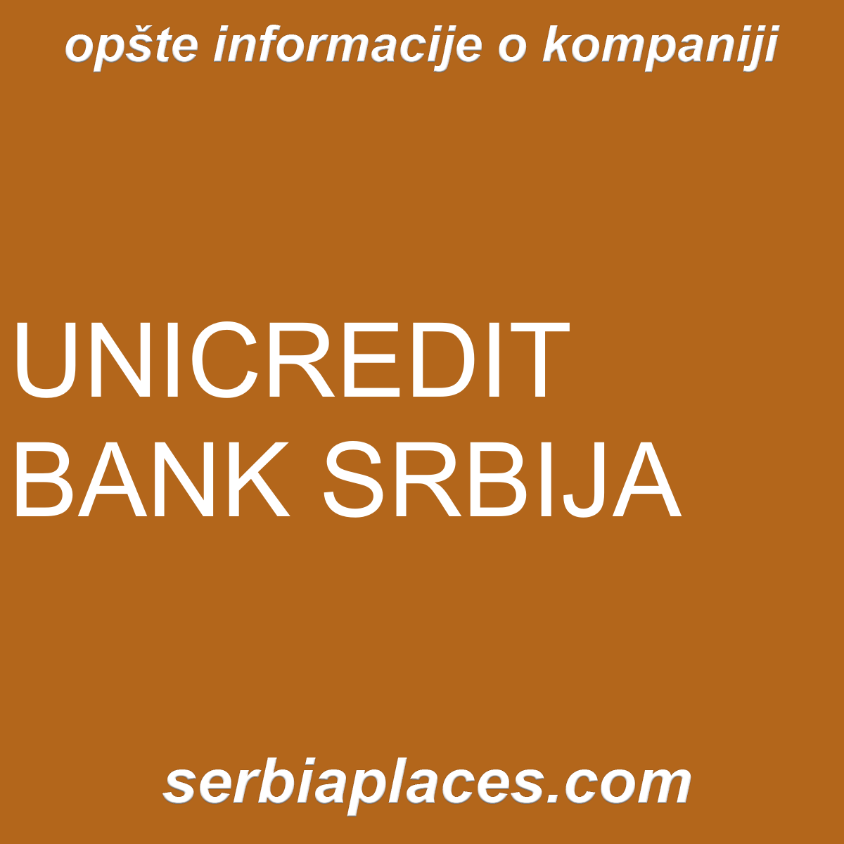 UNICREDIT BANK SRBIJA
