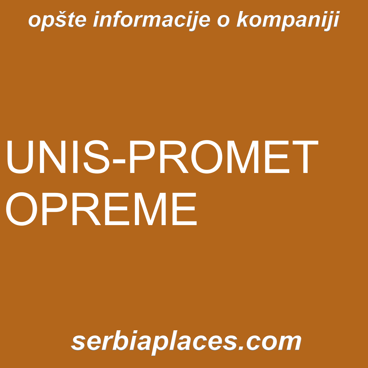 UNIS-PROMET OPREME