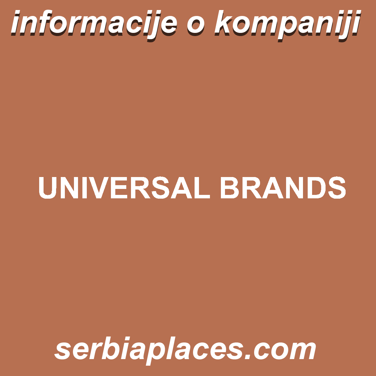 UNIVERSAL BRANDS