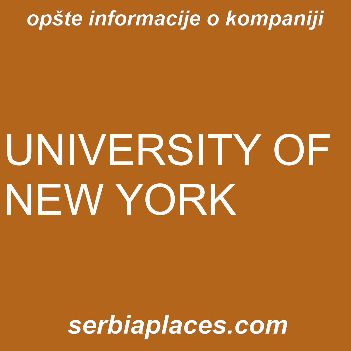UNIVERSITY OF NEW YORK