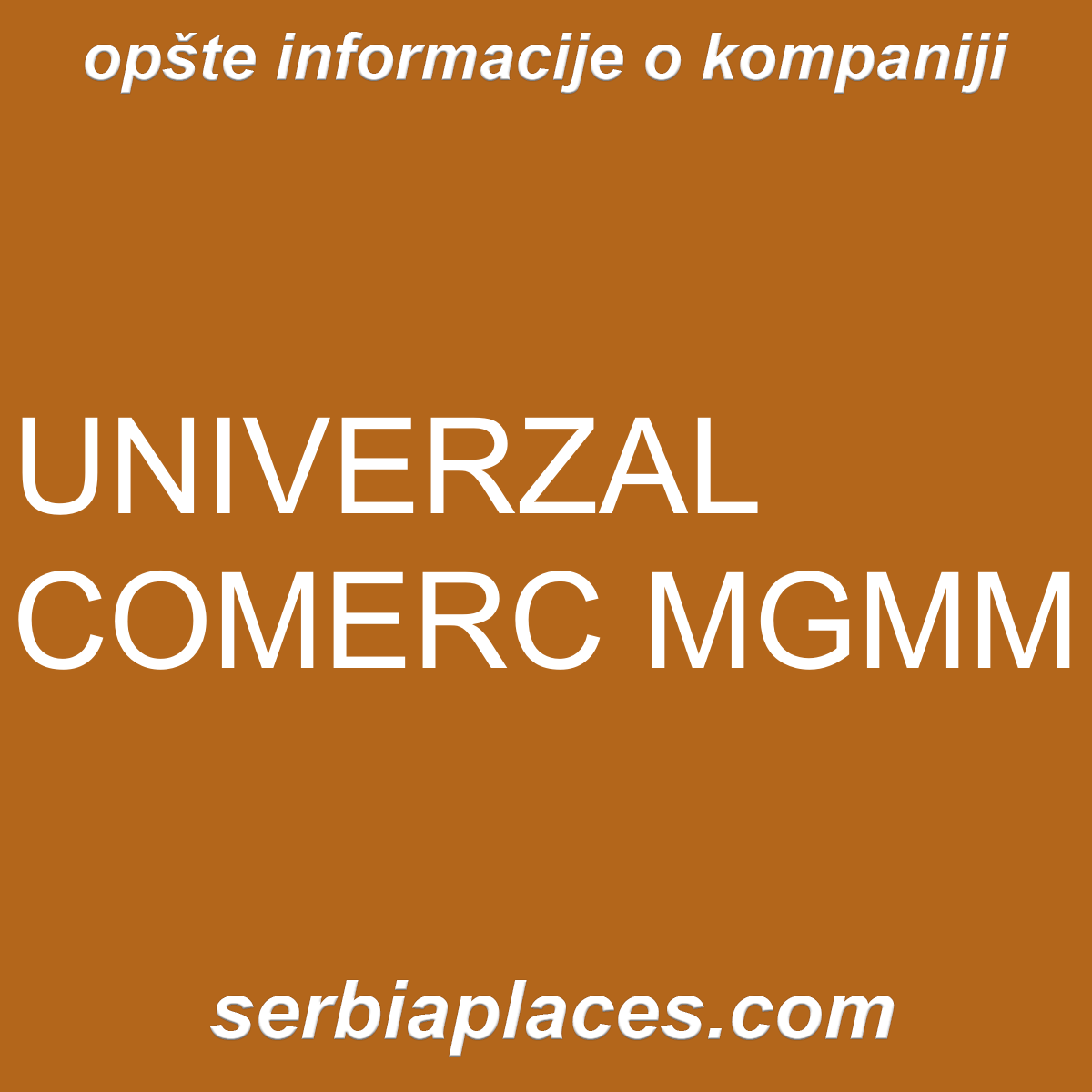 UNIVERZAL COMERC MGMM