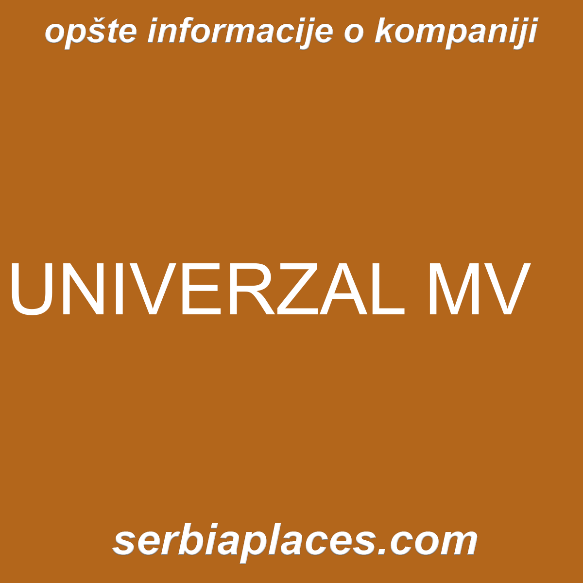 UNIVERZAL MV