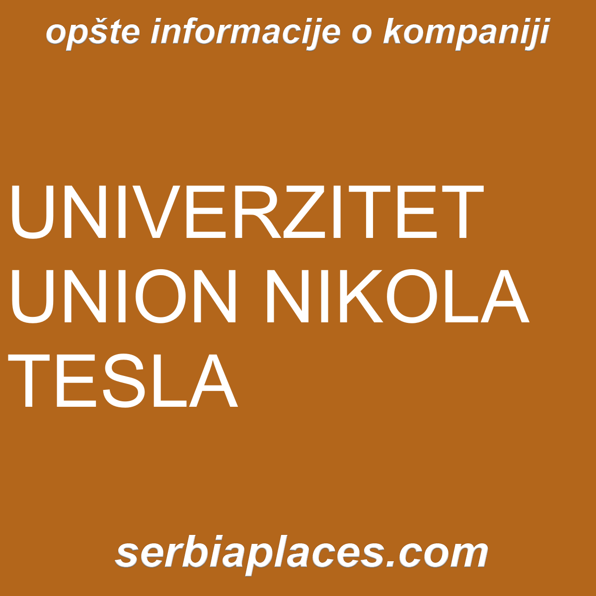 UNIVERZITET UNION NIKOLA TESLA