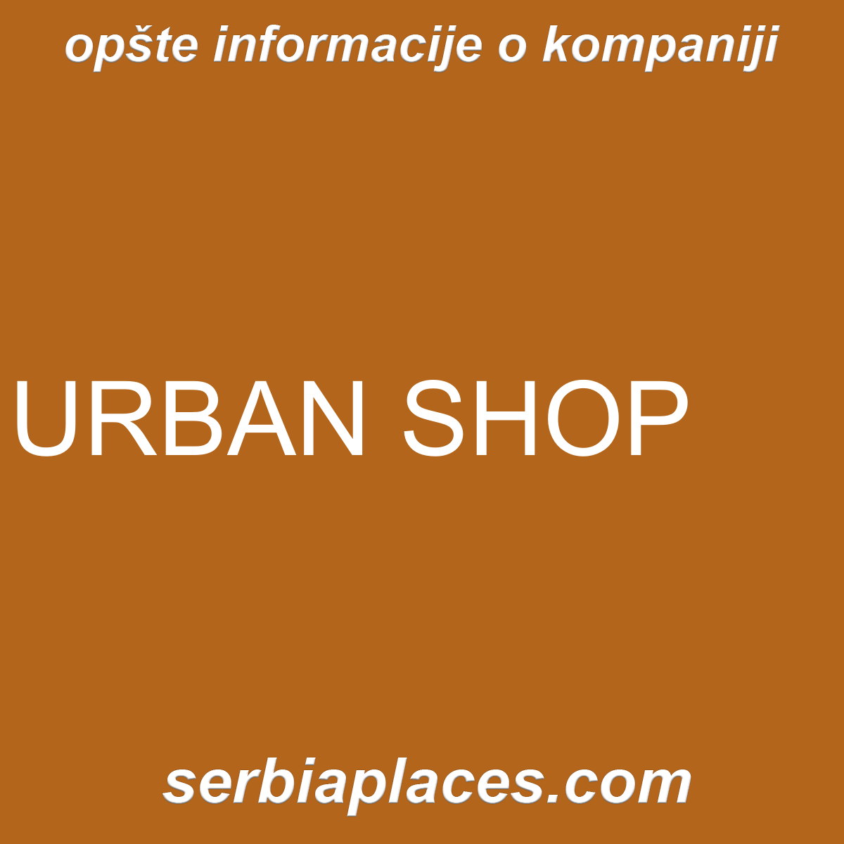 URBAN SHOP