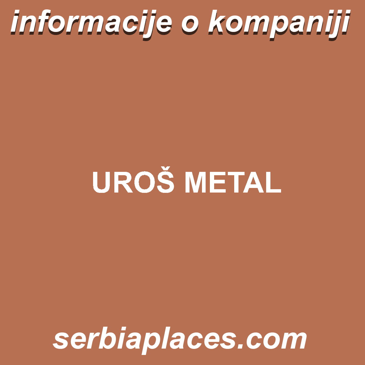 UROŠ METAL