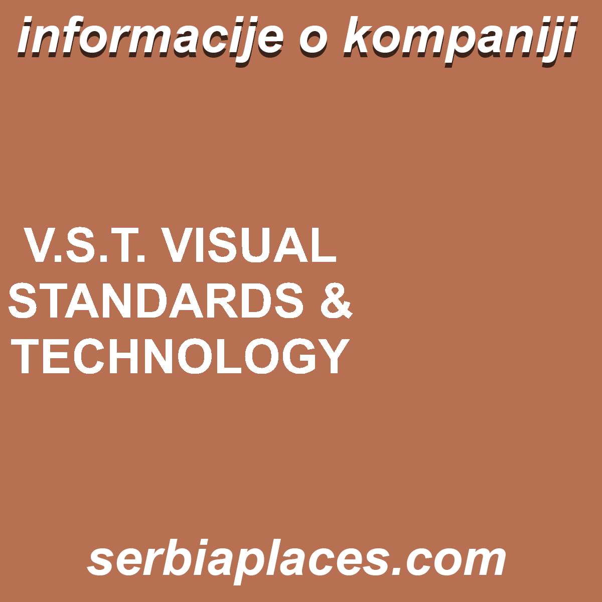 V.S.T. VISUAL STANDARDS & TECHNOLOGY