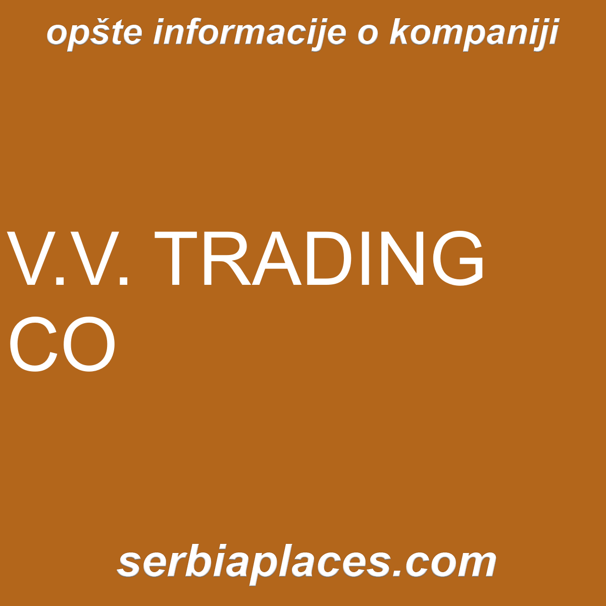 V.V. TRADING CO