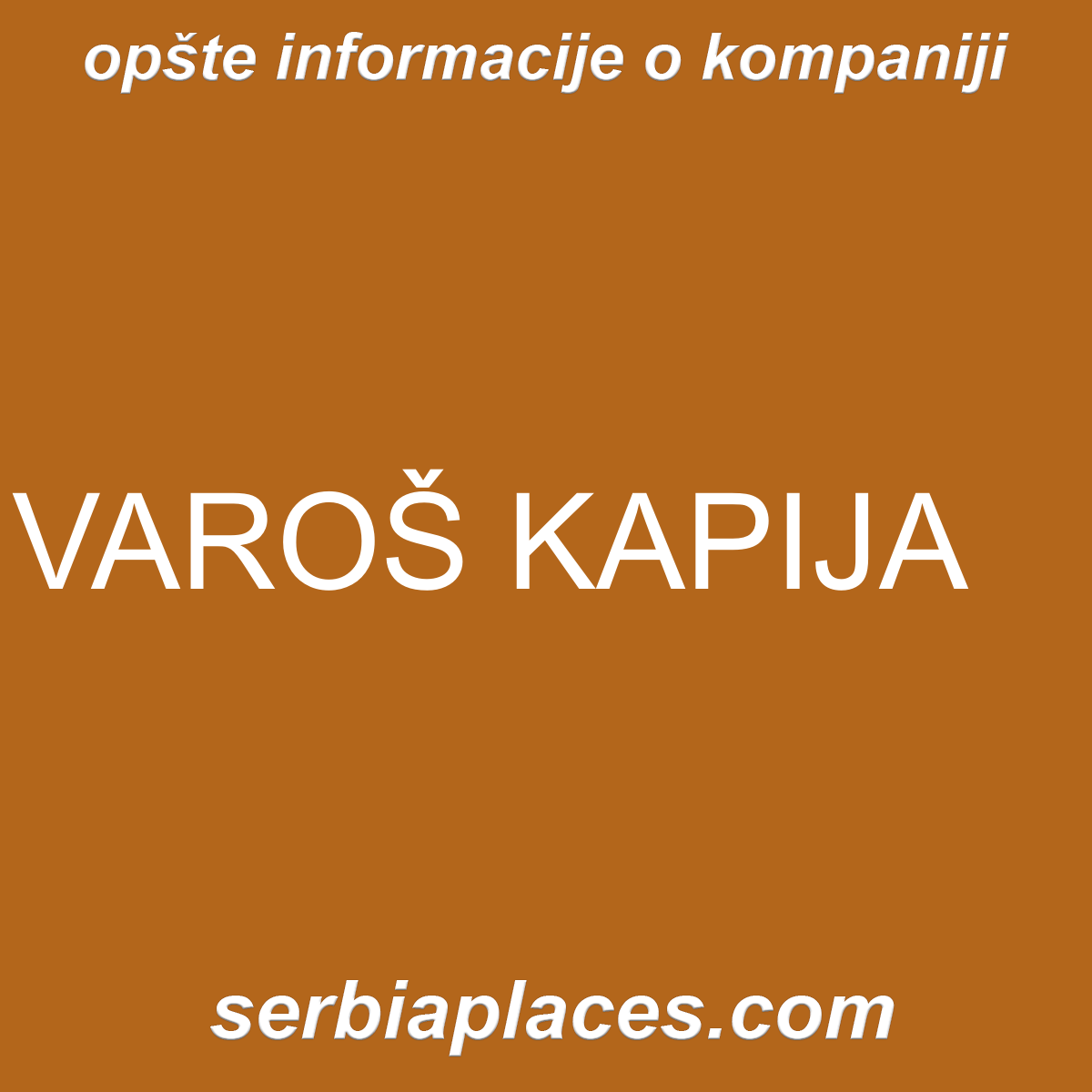 VAROŠ KAPIJA