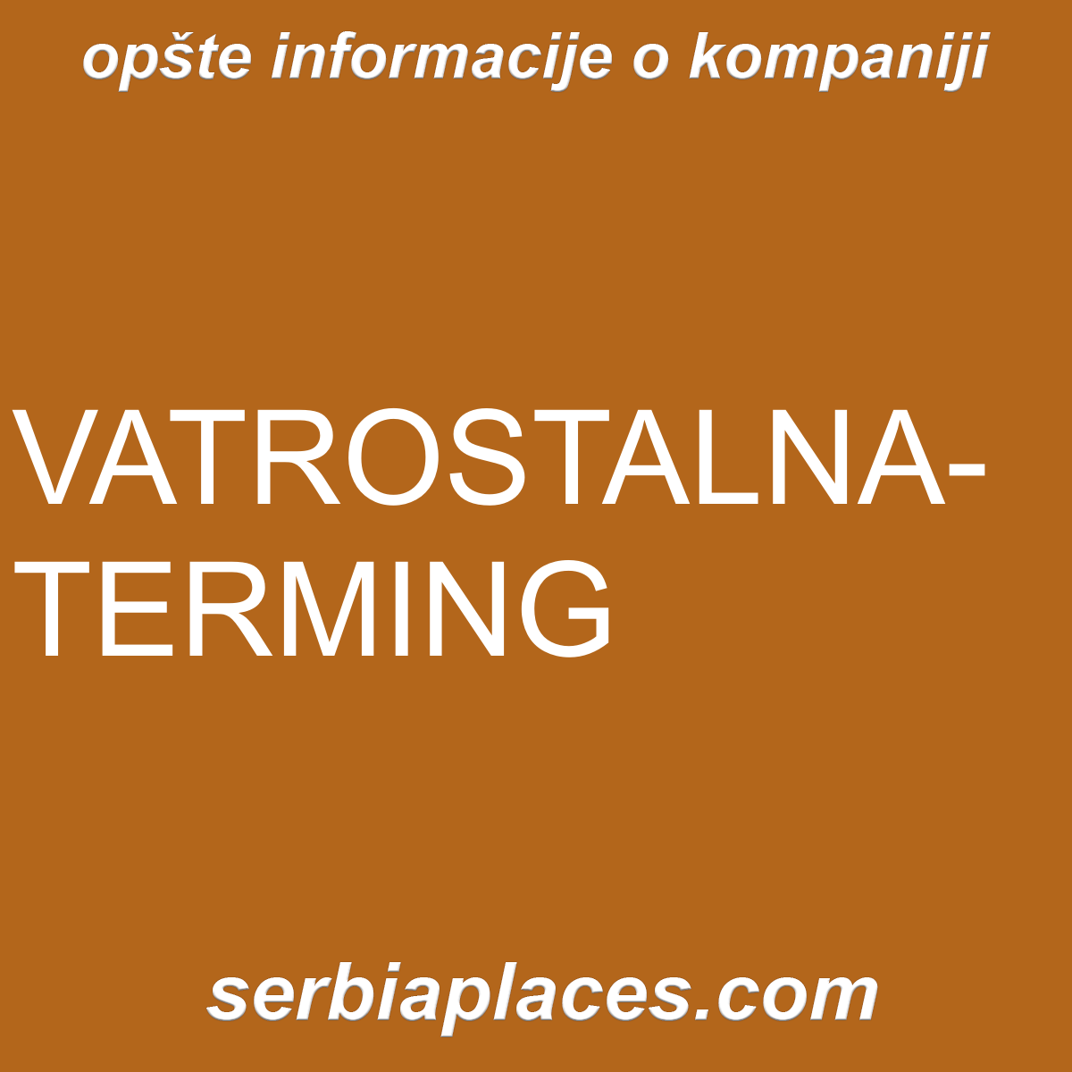 VATROSTALNA-TERMING