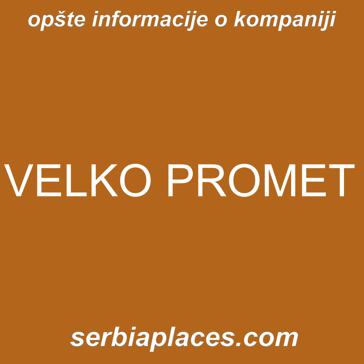 VELKO PROMET