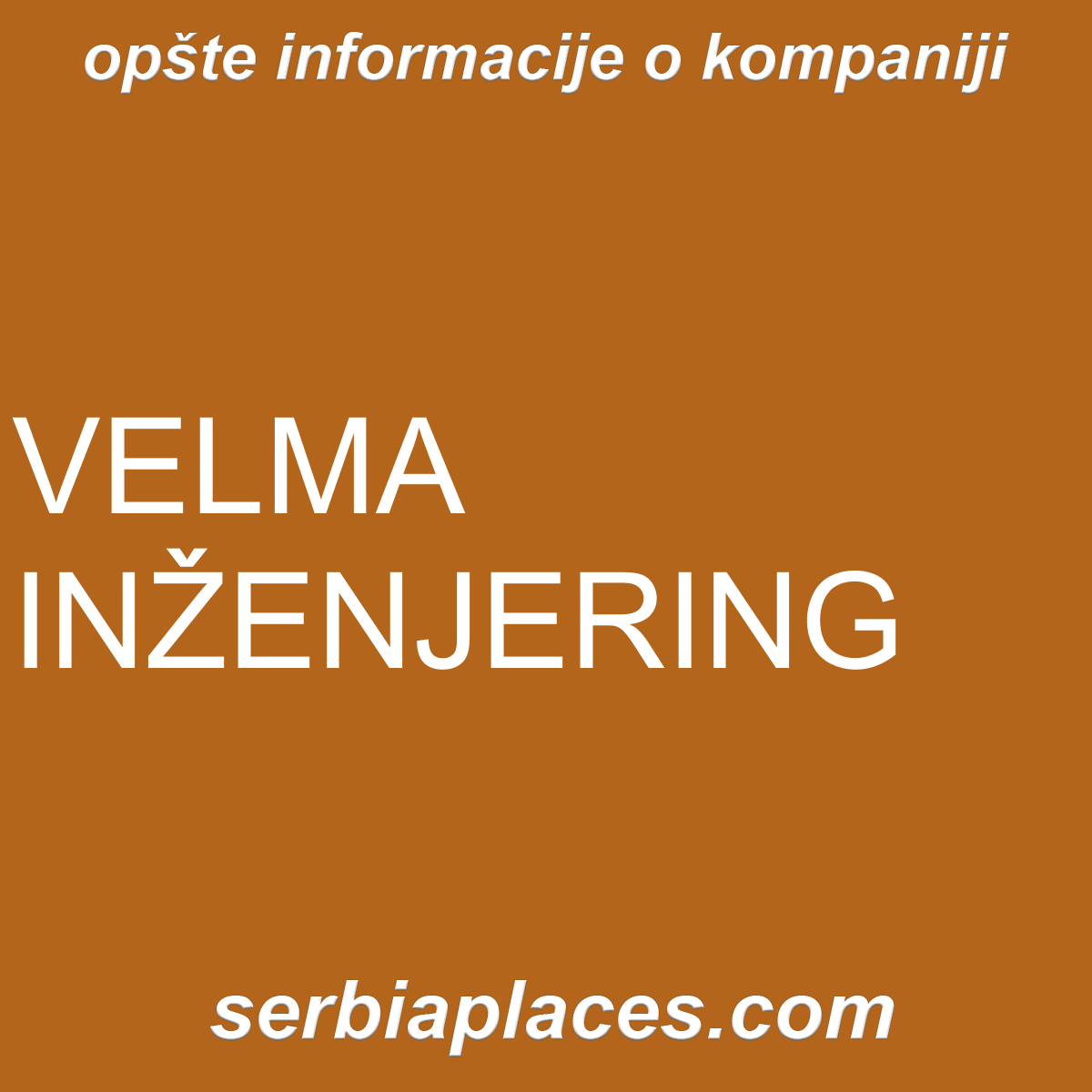 VELMA INŽENJERING