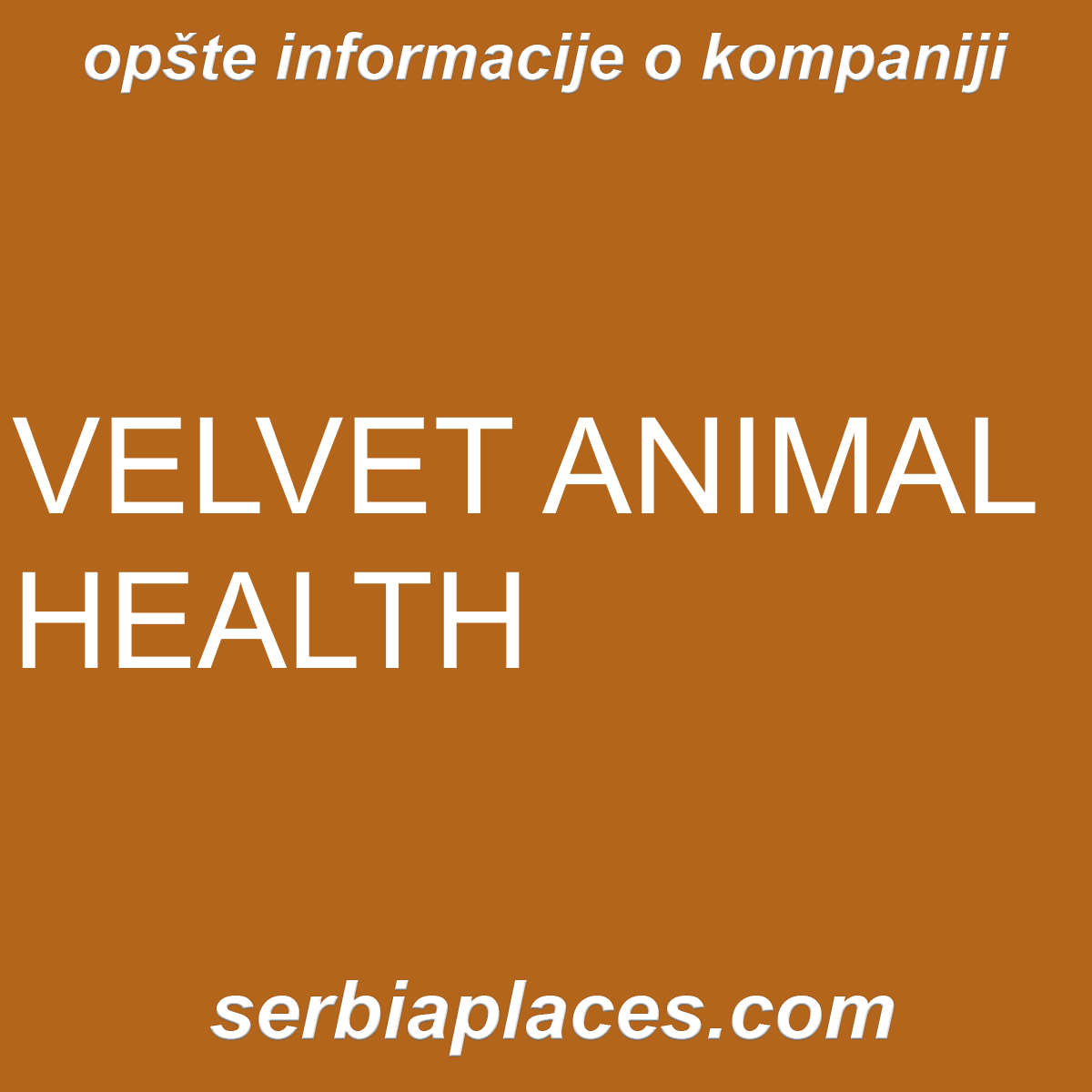 VELVET ANIMAL HEALTH